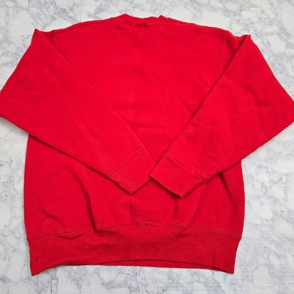 Vintage Christmas Sweatshirt Scooby-Doo Medium Red Novelty 90s Holiday Festive - Picture 2 of 7